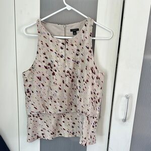 Ann Taylor Multicolored Peplum blouse